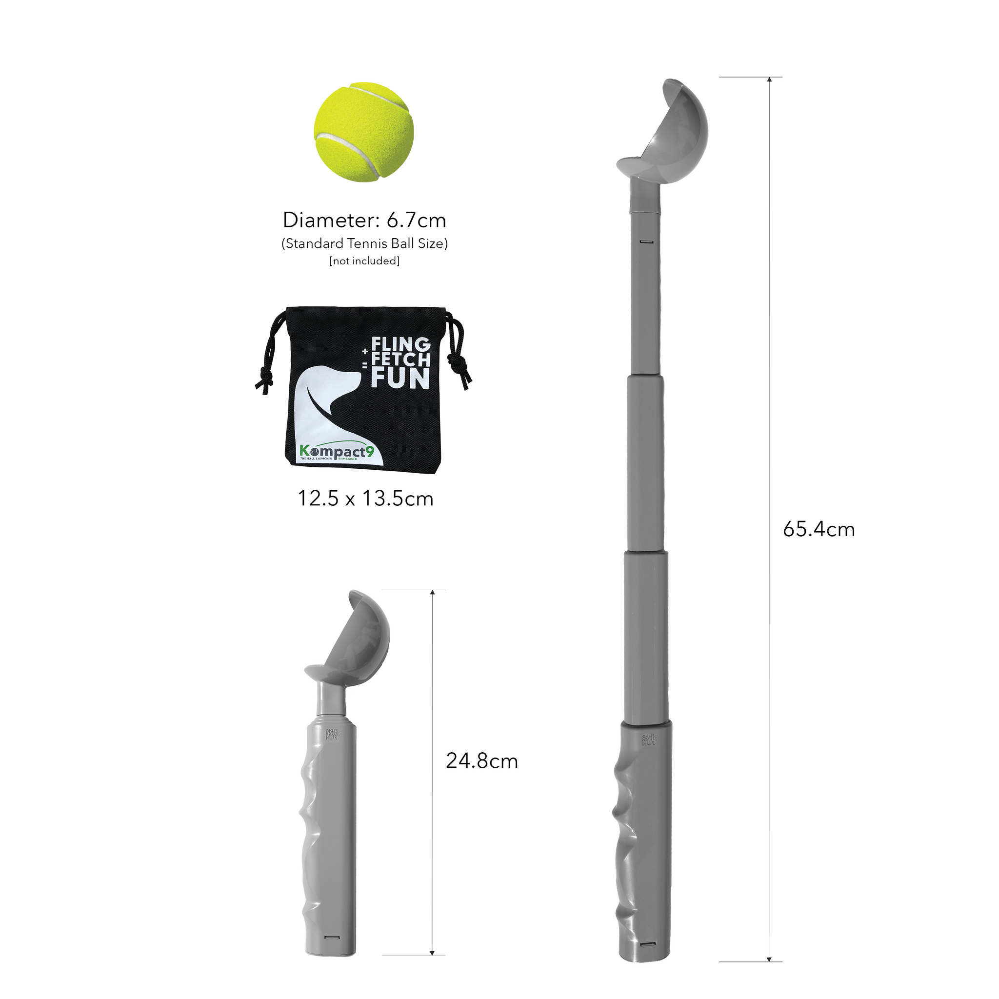 Buy Now Kompact9 Retractable Dog Ball Thrower Kompact9